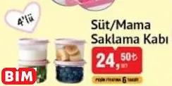 SÜT/MAMA SAKLAMA KABI